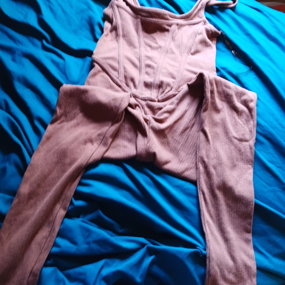 Bozzolo Bodysuit Pantset Size Small Ribbed